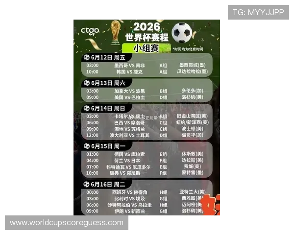 2026年世界杯的举办国家有哪些,分别位于哪些国家,赛事时间和地点安排一览
